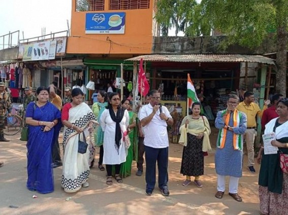 I.N.D.I.A. campaigned in Jirania, Mandai, Khumulwng I.N.D.I.A. campaigned in Jirania, Mandai, Khumulwng